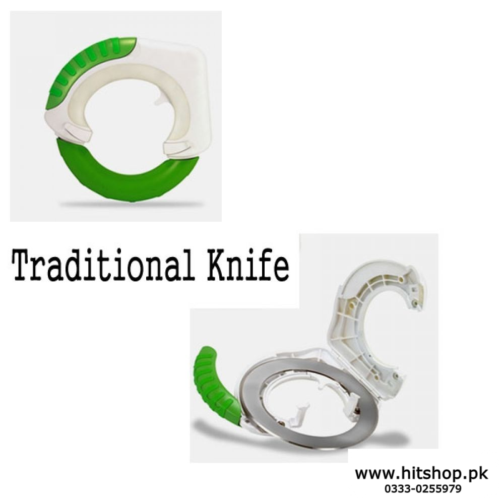 Ergonomic Design Rolling Knife Mincing Dicing and Slicing 